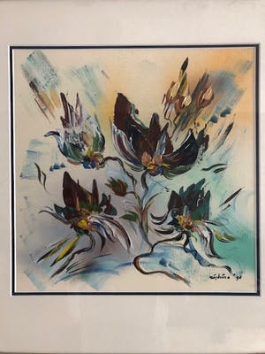 Sephina Kersten - Japan Flower (2 schilderijen) kopen? Bied vanaf 200!