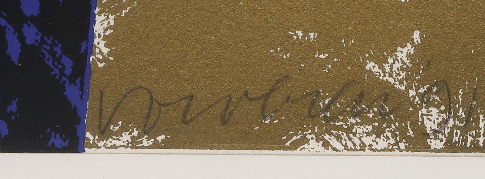 Jelis van Dolderen - Zeefdruk, Zonder titel - Ingelijst kopen? Bied vanaf 35!