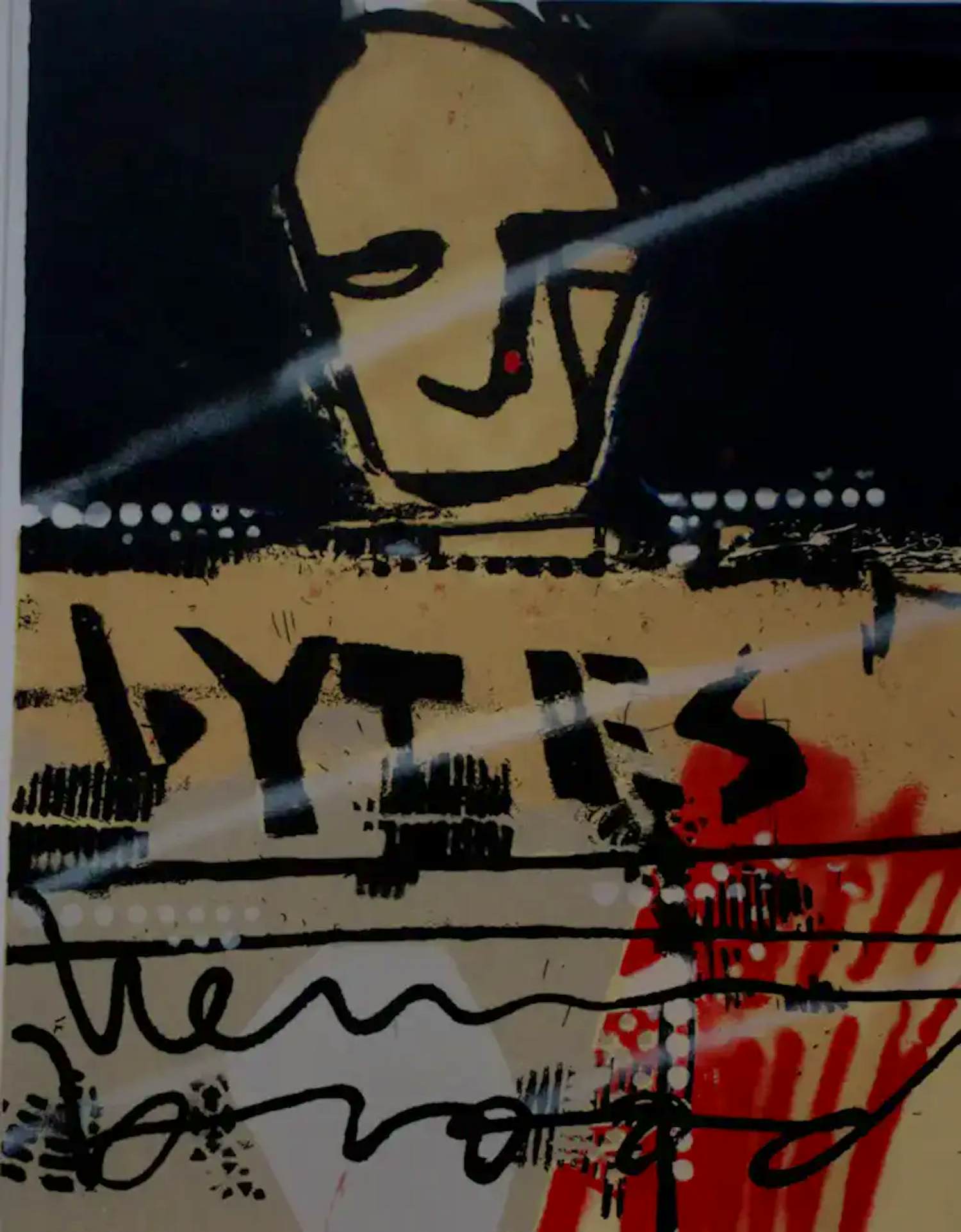 Herman Brood - Ingelijste zeefdruk: "Bytes" kopen? Bied vanaf 399!