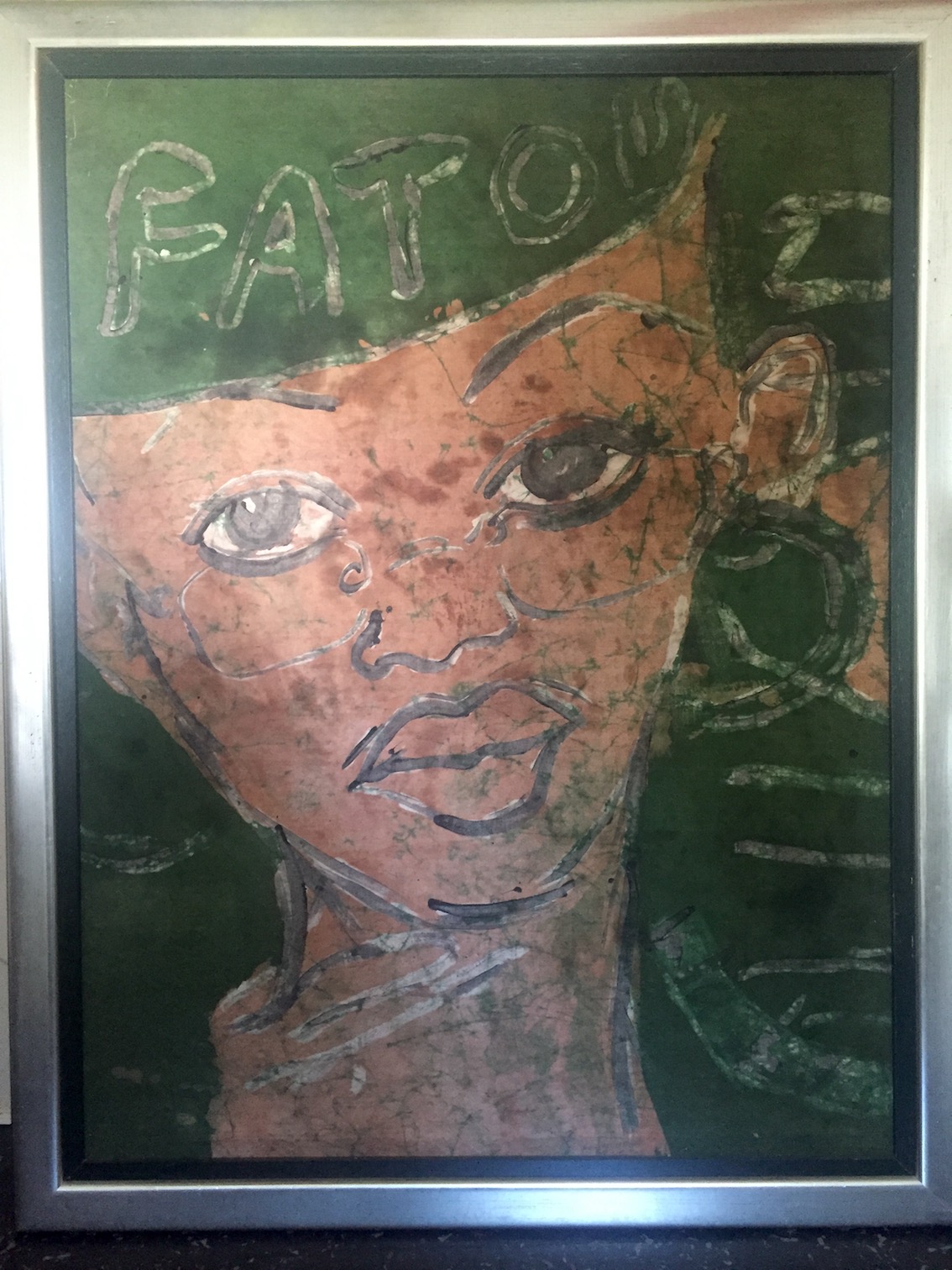 Peter Klashorst - "Fatou", Doek op Paneel, Prachtig Ingelijst kopen? Bied vanaf 200!