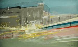 Bert Bruijn - Stadsgezicht bij nacht kopen? Bied vanaf 35!