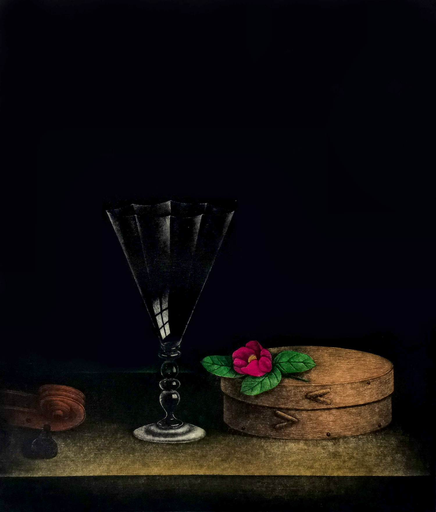 AcheterTomoe Yokoi - Stilleven met glas, mezzotint ets? Enchérissez de 150!