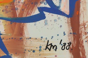 Kees Mol - Acryl op doek, Zonder titel - Ingelijst kopen? Bied vanaf 1!