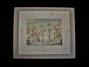 Karel Sirag - Galerie Lieve Hemel - ges.Lithografie - Balonnen en Plakband - Galerieprijs 750€ kopen? Bied vanaf 10!