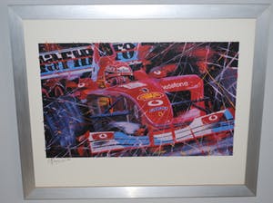 Eric-Jan Kremer - Formule I - ingelijste zeefdruk kopen? Bied vanaf 35!