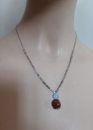 Esprit Zilveren ketting 925 met edelstenen hanger kopen? Bied vanaf 10!