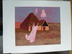 Henriette Boerendans - Kleur houtsnede, Titel 12 April kopen? Bied vanaf 40!