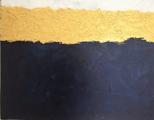 John Foppen - Symphony in Blue + Wh. + Gold........# K 20. XL . GROOT. kopen? Bied vanaf 189!