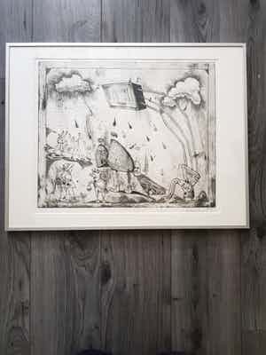 Lucebert - Een Avondje TV verkocht voor € 175!