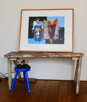 Cor de Jong - Zeefdruk - Verdeeld hart - Ingelijst kopen? Bied vanaf 75!