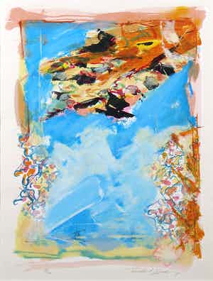 Richard Smeets - Zeefdruk, Zonder titel - Ingelijst verkocht voor € 1!