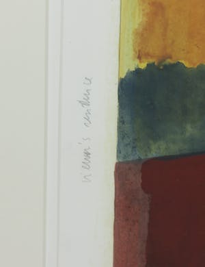 Willem Sanders - Gouache/enamel op papier, Viewer’s residence - Ingelijst (Zeer groot) kopen? Bied vanaf 1!