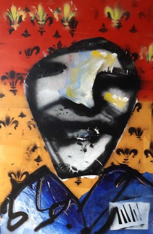 Herman Brood - schilderij Knight met HBM certificaat ingelijst TOPWERK kopen? Bied vanaf 5200!