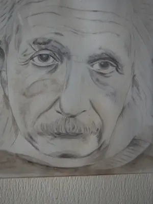 Niet of onleesbaar gesigneerd - Mansportret - Albert Einstein kopen? Bied vanaf 1!