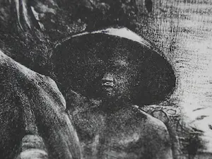 Hendrik Paulides - Javaanse sawah - zeldzame litho uit 1927 - prachtig zuurvrij ingelijst kopen? Bied vanaf 100!