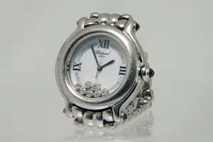 Acheter58 - Stainless Steel ladies Chopard Happy Sport polshorloge met diamant? Enchérissez de 1900!
