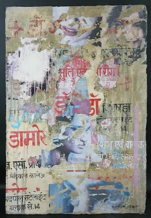 Reg Fallah - Mixed Media / Collage, Karauli (Groot formaat) kopen? Bied vanaf 100!
