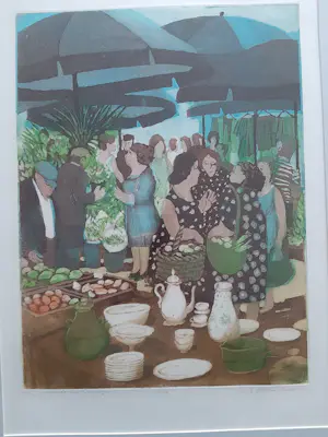 Willy Belinfante - Ets, Markt in Limoges kopen? Bied vanaf 70!