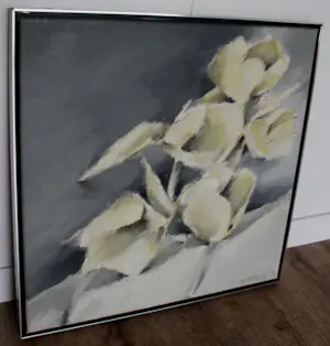 Fon Klement - Ingelijste olieverf op doek: Bloemen - 1989 kaufen? Bieten Sie von 699!