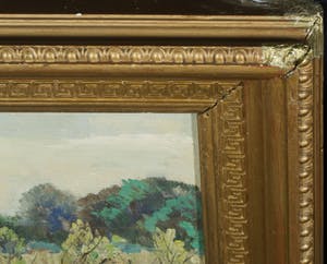 Job Frese - Olieverf op paneel, Landschap - Ingelijst kopen? Bied vanaf 70!