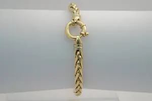 29 - Zo goed als nieuwe 14Krt geel gouden armband - vossenstaart schakel kopen? Bied vanaf 620!