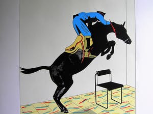 Hans Wap - Zeefdruk 'De Sprong' uit de Grafiekserie 'Het Dagelijks Leven' 1987 kopen? Bied vanaf 50!