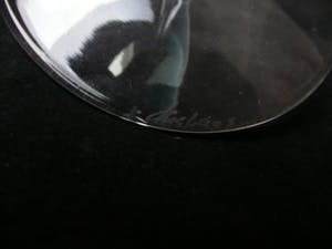 Niet of onleesbaar gesigneerd - Art Nouveau: Weinglas mit blauer Kuppa, Böhmen, signiert kopen? Bied vanaf 1!