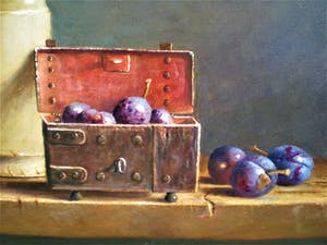 Hans Habraken - Pot en kistje pruimen kopen? Bied vanaf 625!