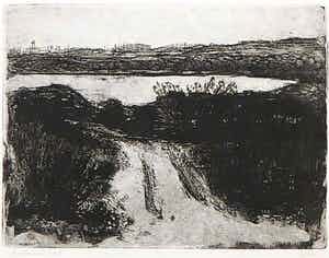 Adolfo Ramon Torcal - Ets, Z.T. (Landschap) verkocht voor € 50!