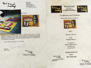 Herman Brood - Dog ( origineel schilderij) kopen? Bied vanaf 3950!