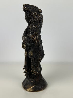 Carolein Smit - Sculptuur | 'Hercules met knots en leeuwenhuid' | 2002 kopen? Bied vanaf 350!