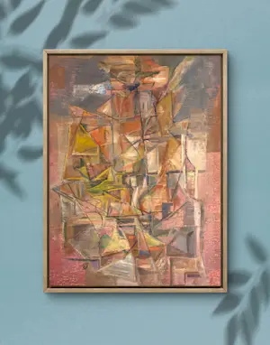 Silvin Bronkart - Seltene abstrakte Komposition aus dem Jahr 1953 kopen? Bied vanaf 550!