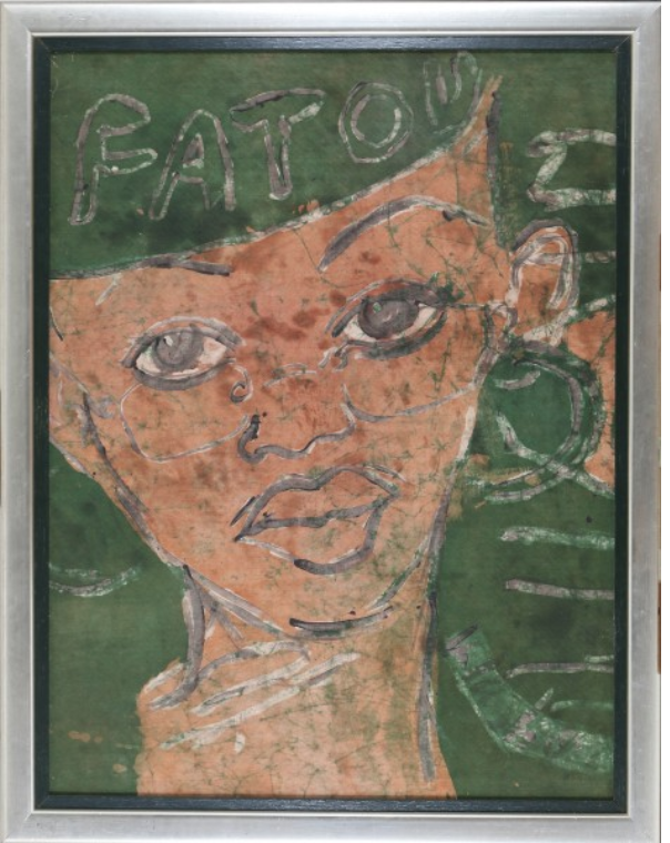 Peter Klashorst - "Fatou", Doek op Paneel, Prachtig Ingelijst kopen? Bied vanaf 200!