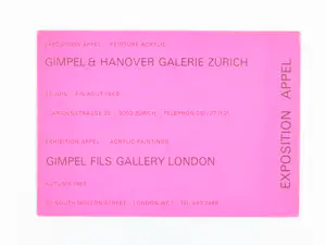 Karel Appel - Exposition Acrelic sur papier Gimpel & Hanover Galerie kopen? Bied vanaf 95!