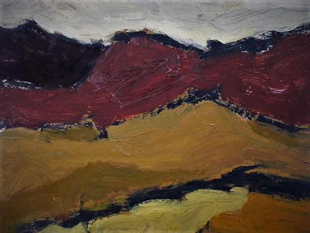 Hanneke Nobel - intrigerend impressionistisch olieverf "woestijn Zuid Afrika" gesigneerd  kopen? Bied vanaf 1!