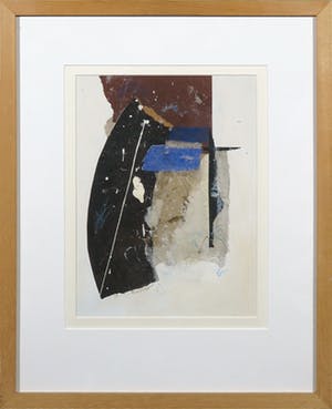 Ron van der Werf - Gemengde techniek op karton, Zonder titel - Ingelijst kopen? Bied vanaf 100!