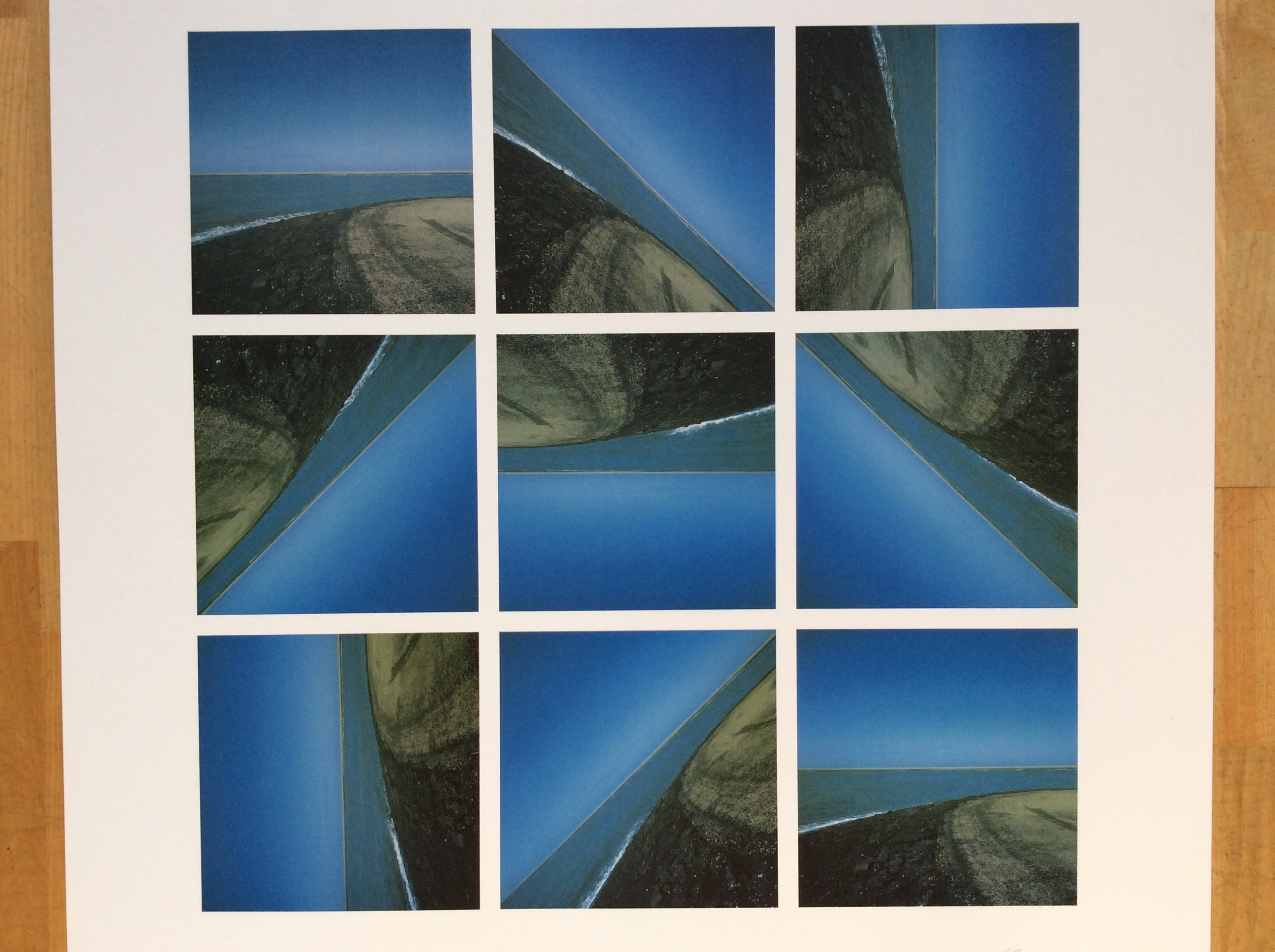 Ger Dekkers - 360 degrees turned dikes, neeltje Jans, Zeeland verkocht voor € 40!