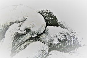 Aat Veldhoen - Innige omhelzing kopen? Bied vanaf 30!