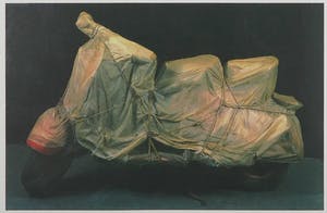 Christo - Handgesigneerde offset litho, Wrapped Vespa - Ingelijst kopen? Bied vanaf 1!