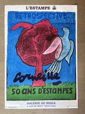 Corneille - Affiche gallerij de Nesle verkocht voor € 200!