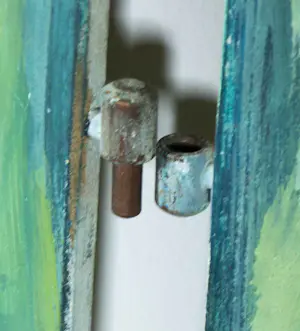 Niet of onleesbaar gesigneerd - Dick Nijzink, Acryl op panelen, Wandelaar op zijn pad -(Drieluik, Zeer groot) kopen? Bied vanaf 100!