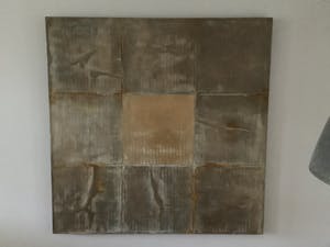 Karin Vermeer - Bruin/brons/roest 9 vlaks doek kopen? Bied vanaf 250!