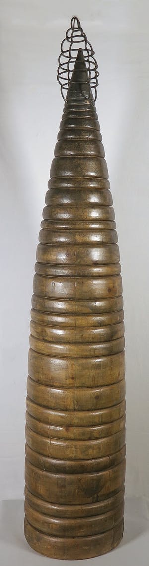 Aart Huizer - Hout en metaal, Kegel II (Groot) kopen? Bied vanaf 1!