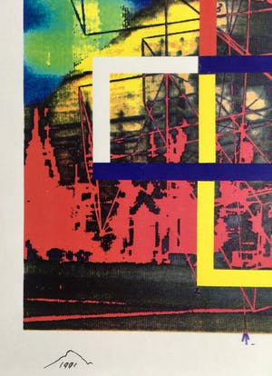 Woody van Amen - fraaie popart computerprint - 1991 kopen? Bied vanaf 45!