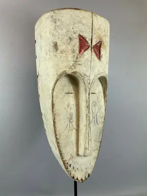 Fang - 220444 - Nice white Rare African Fang mask - Gabon. kopen? Bied vanaf 55!
