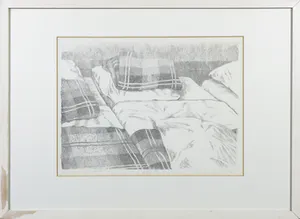 Marian Schutte - Litho, Bedden - Ingelijst kopen? Bied vanaf 1!