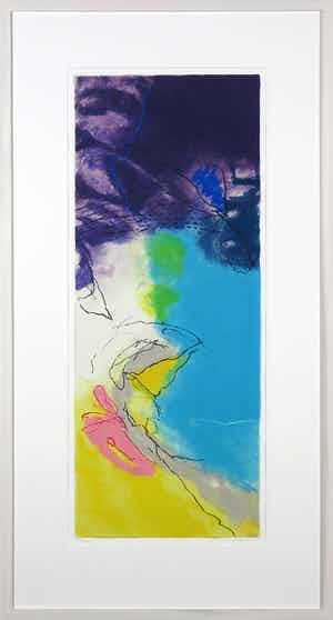 Henk van Vessem - Zeefdruk, Zeedrift I - Ingelijst verkocht voor € 35!