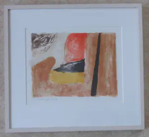 Jan Dijker - ABSTRACTIE / KLEURLITHO / 58x63cm / KADER / SIG / 1993 kopen? Bied vanaf 55!