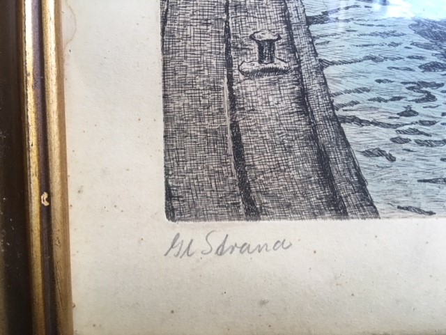 Niet of onleesbaar gesigneerd - Italiaans Strand - Havengezicht kopen? Bied vanaf 1!