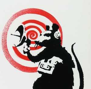 Banksy - The Future door Dirty Funker - Ingelijst kopen? Bied vanaf 1!